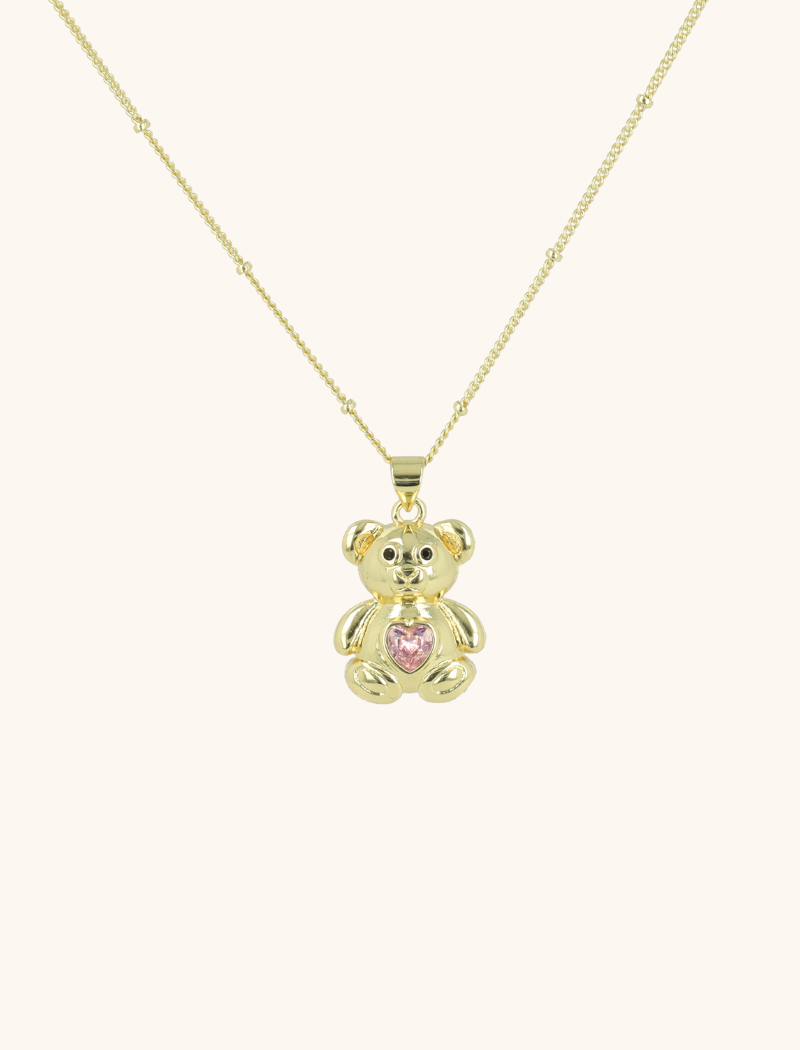 lott. gioielli Ketting Tiny Teddy Pink Heart