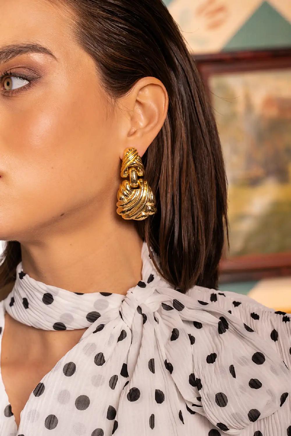 Lott. Gioielli Klassieke Oorbellen Dubbel Vintage