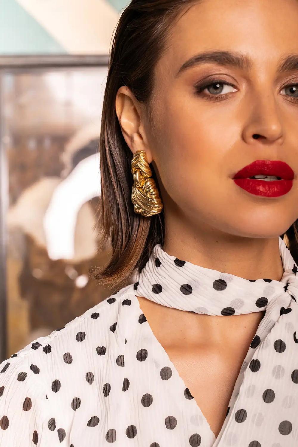 Lott. Gioielli Klassieke Oorbellen Dubbel Vintage