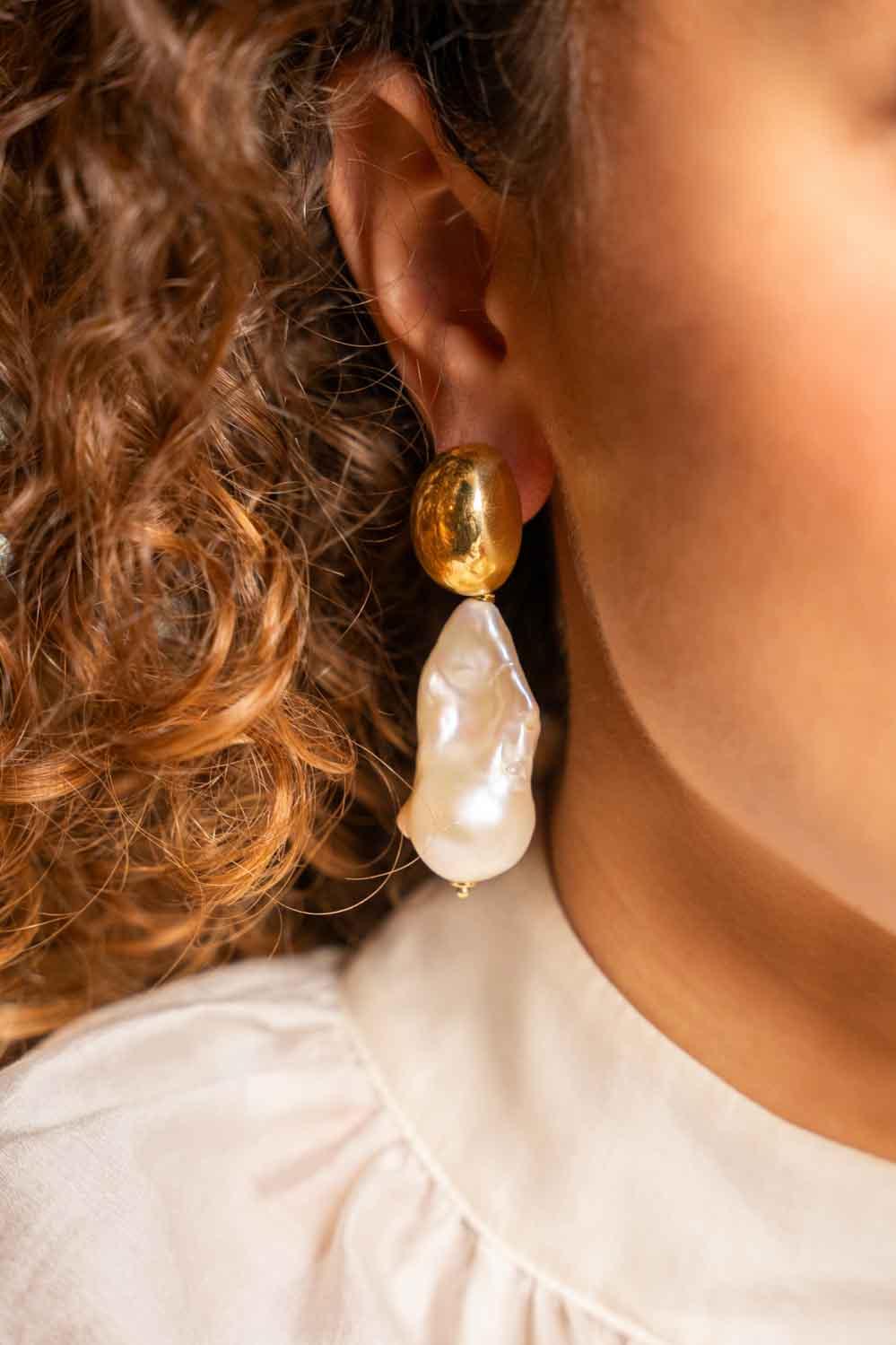 lott. gioielli Klassieke Wilde Parel XXL Oorbellen