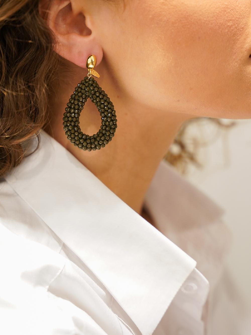 Lott. Gioielli Leger Groene Oorbellen Berry Drop L