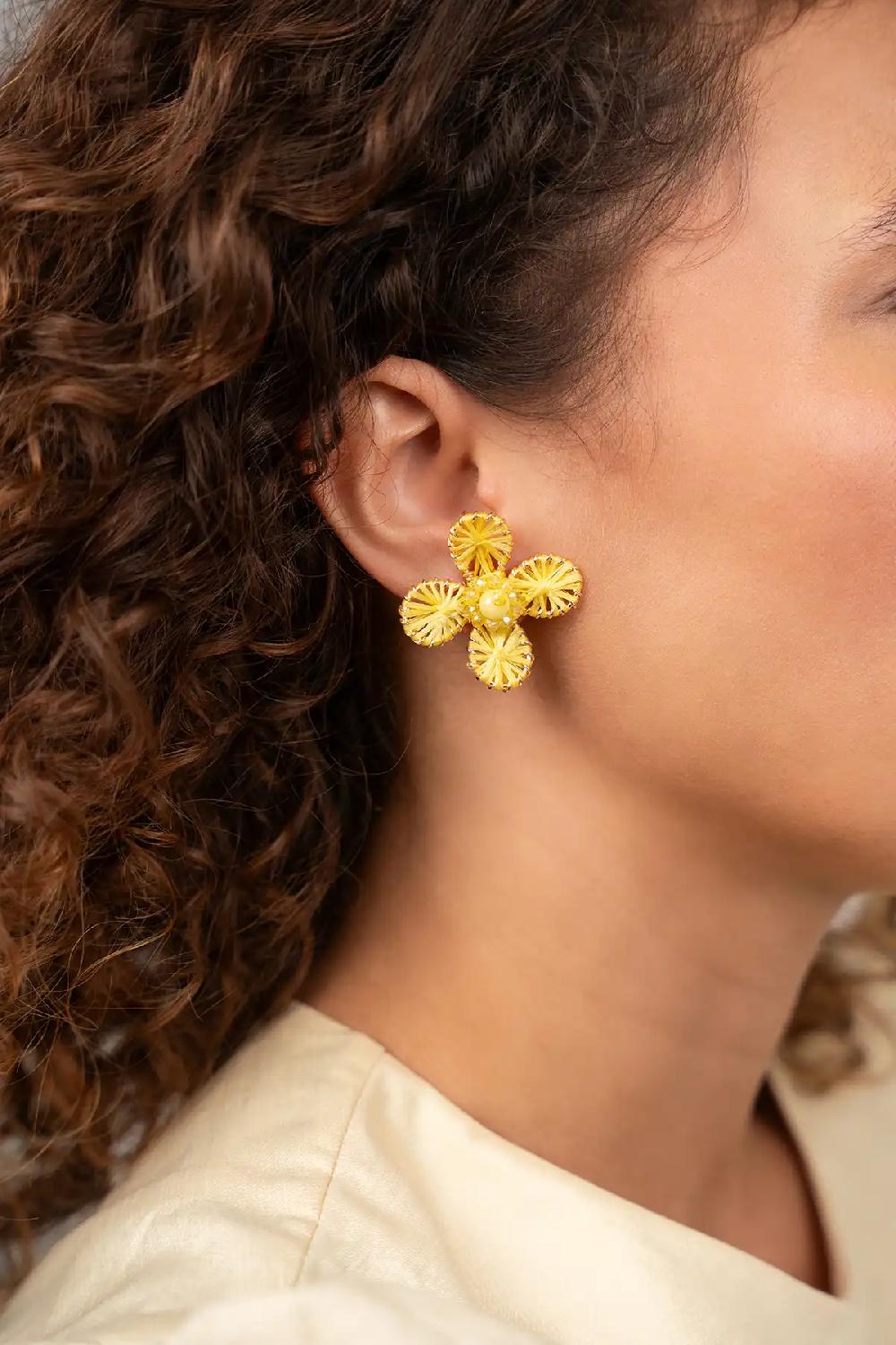 Lott. Gioielli Lemon Oorbellen Aster Flower S