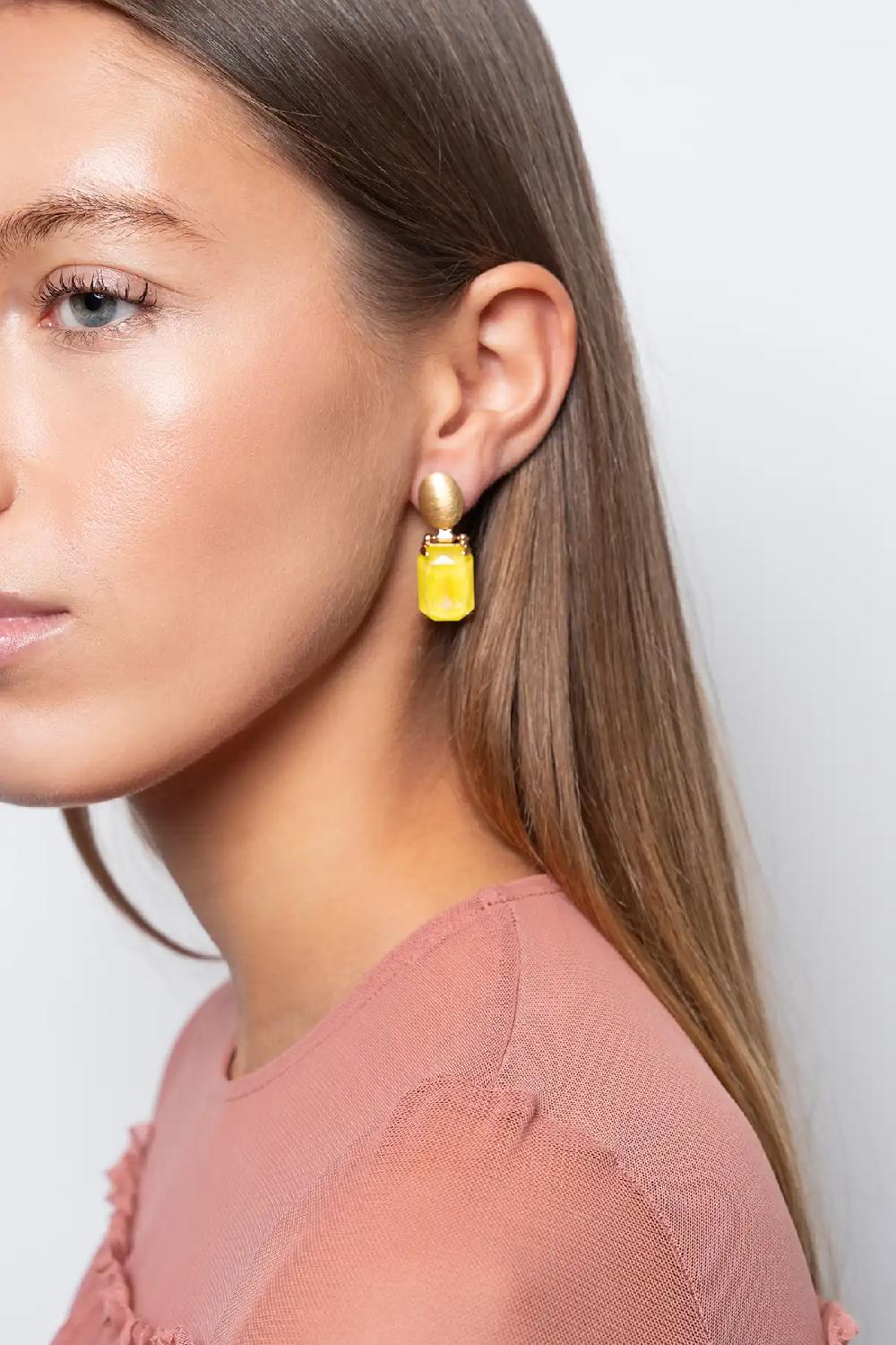 Lott. Gioielli Lemon Oorbellen Daan Oval Pendant M