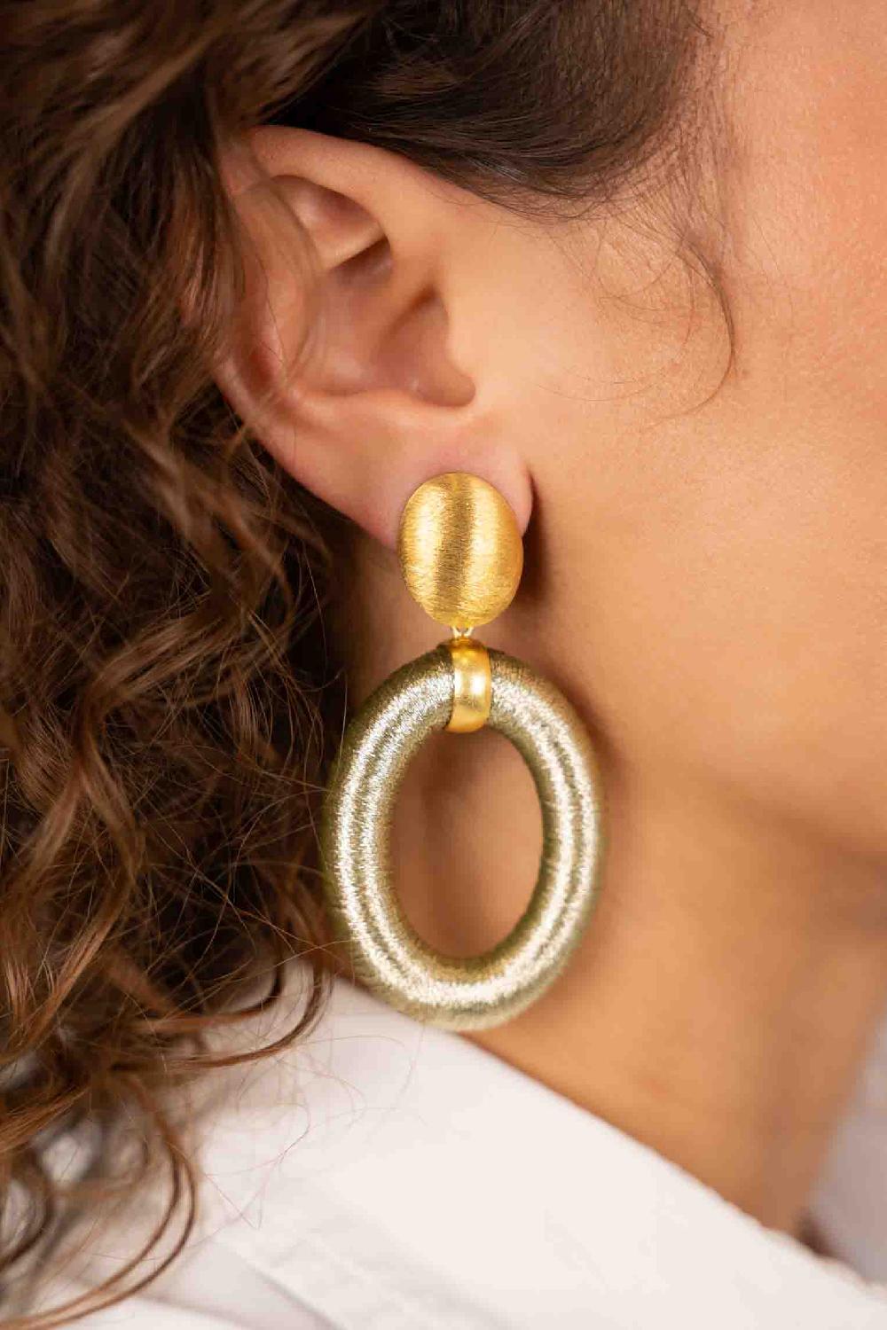 Lott. Gioielli Licht Mint Oorbellen Faye Ovaal L