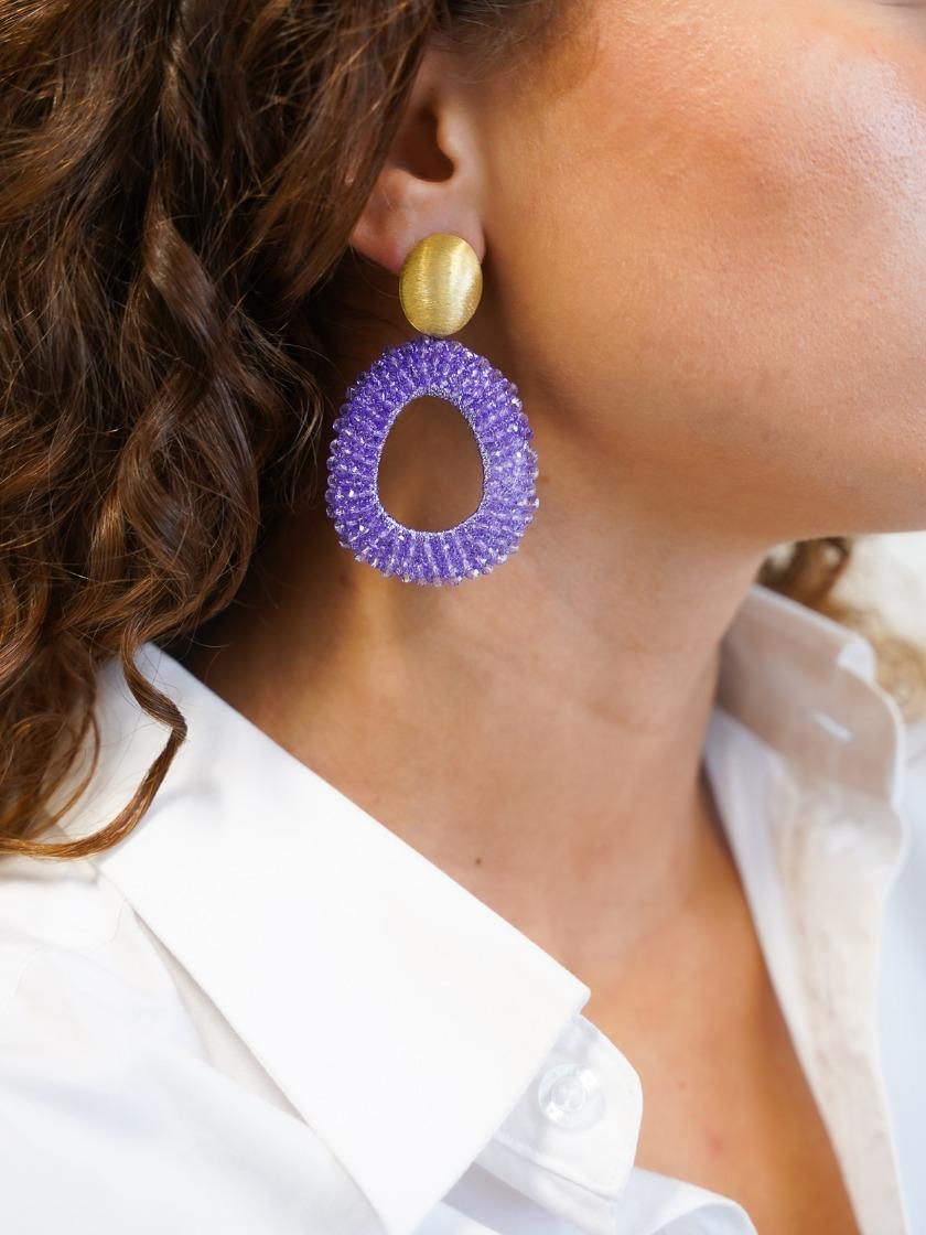 Lott. Gioielli Licht Paarse Oorbellen Fee