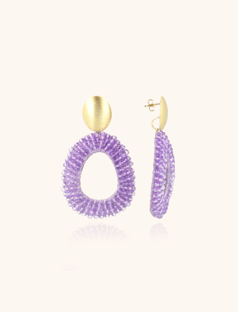 Lott. Gioielli Licht Paarse Oorbellen Fee