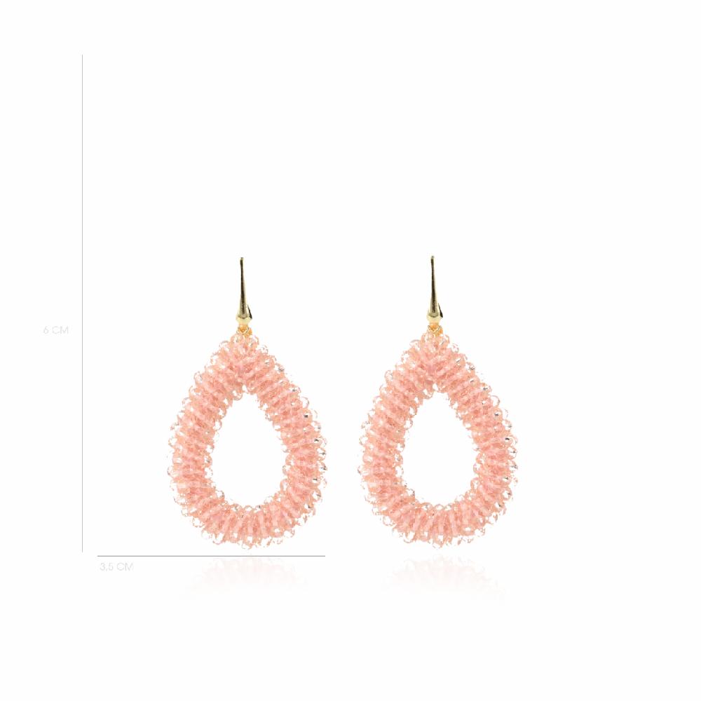 Lott. Gioielli Licht Roze Oorbellen Berry Drop L