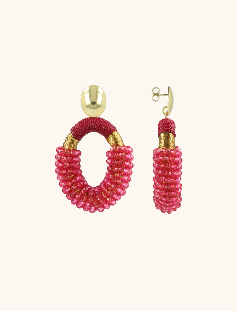 lott. gioielli Light Cherry Oorbellen Yara Ovaal M