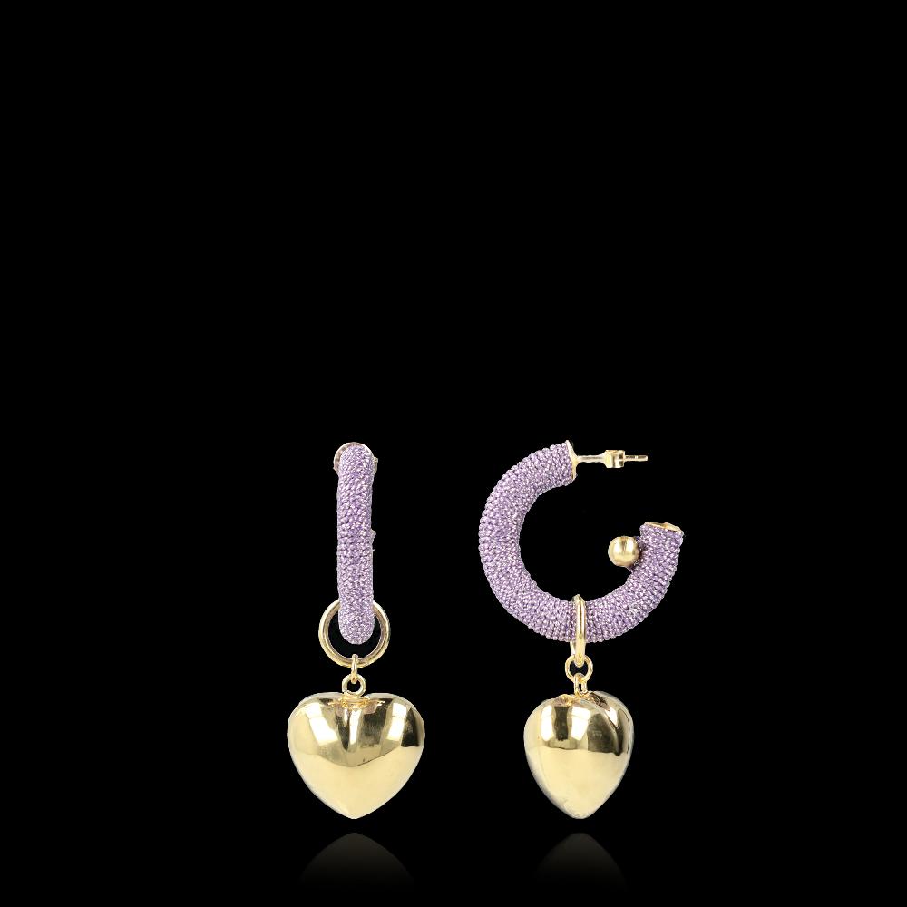 lott. gioielli Lila Hart Oorbellen Creool Rifka S