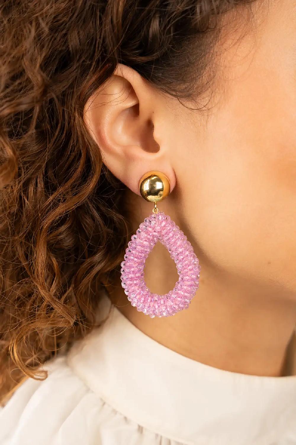 Lott. Gioielli Lila Oorbellen Berry Clip Druppel L