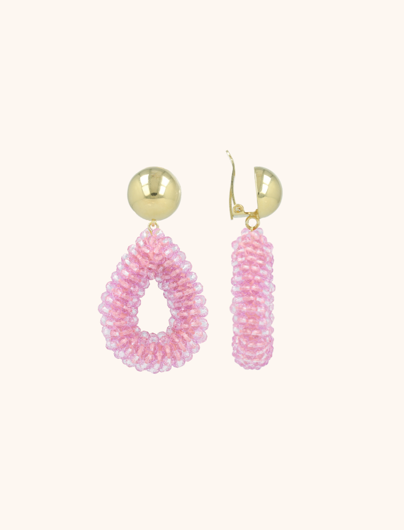 Lott. Gioielli Lila Oorbellen Berry Druppel S Clip