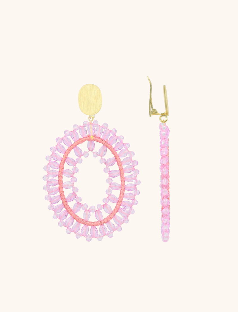 lott. gioielli Lila oorbellen Noa ovaal L clip