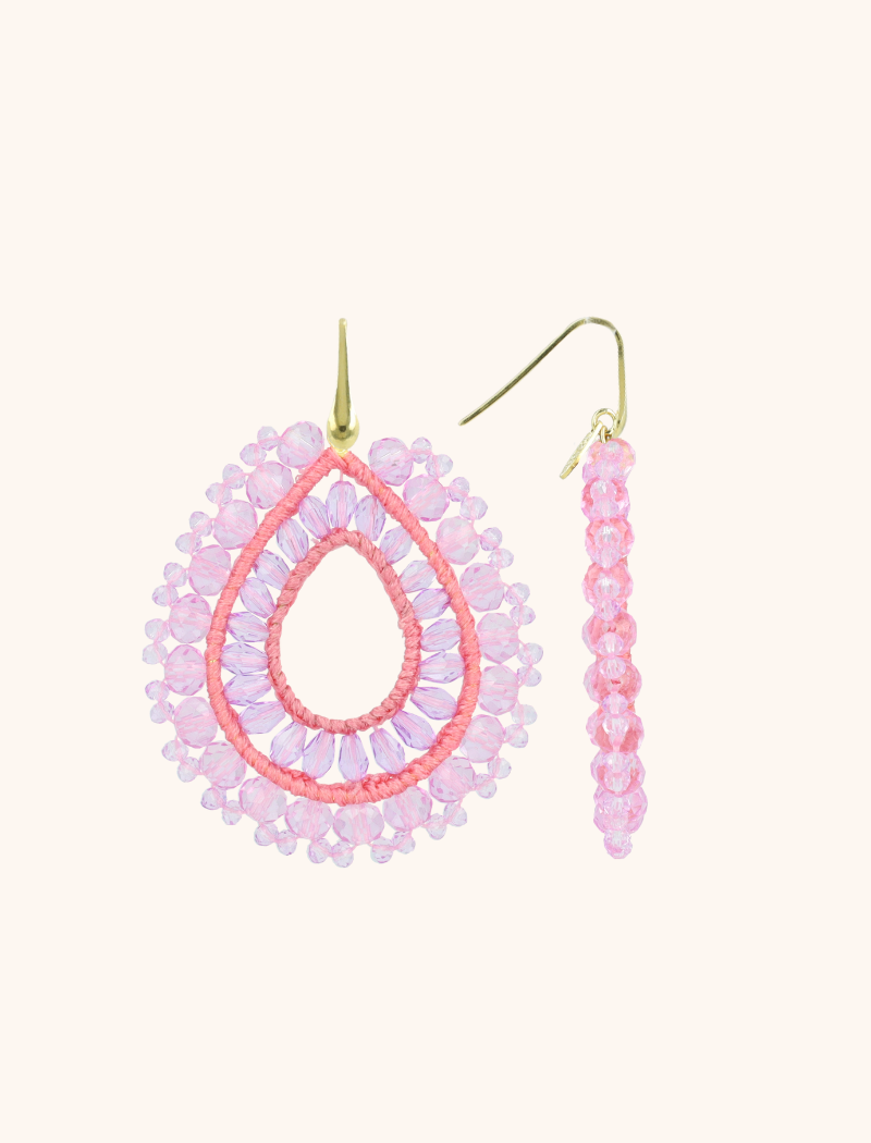 lott. gioielli Lila oorbellen Vos druppel L