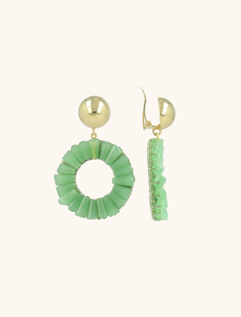 lott. gioielli Lime Oorbellen Danee Cirkel Clip