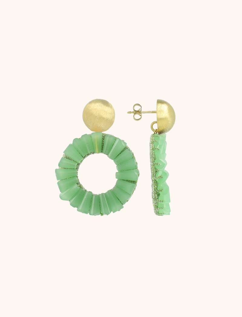 lott. gioielli Lime Oorbellen Danee Cirkel