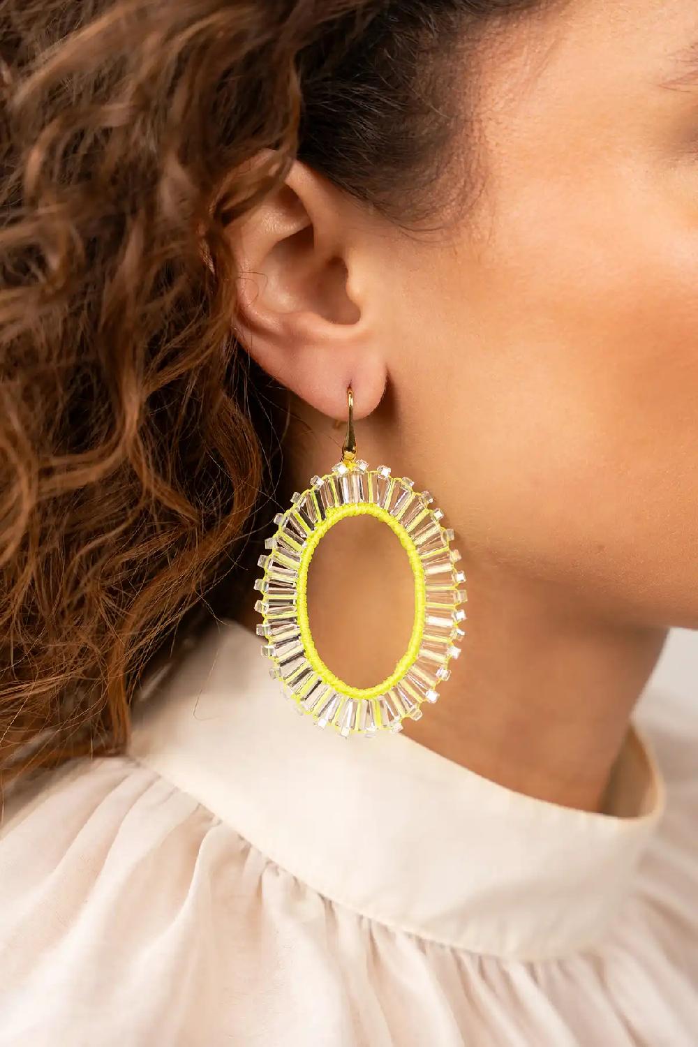 Lott. Gioielli Lime Oorbellen Naomi Ovaal L Tonal