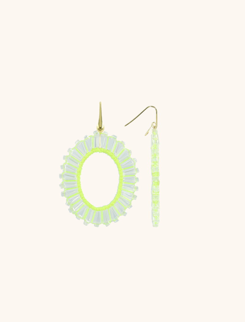 lott. gioielli Lime oorbellen Naomi ovaal M tonal