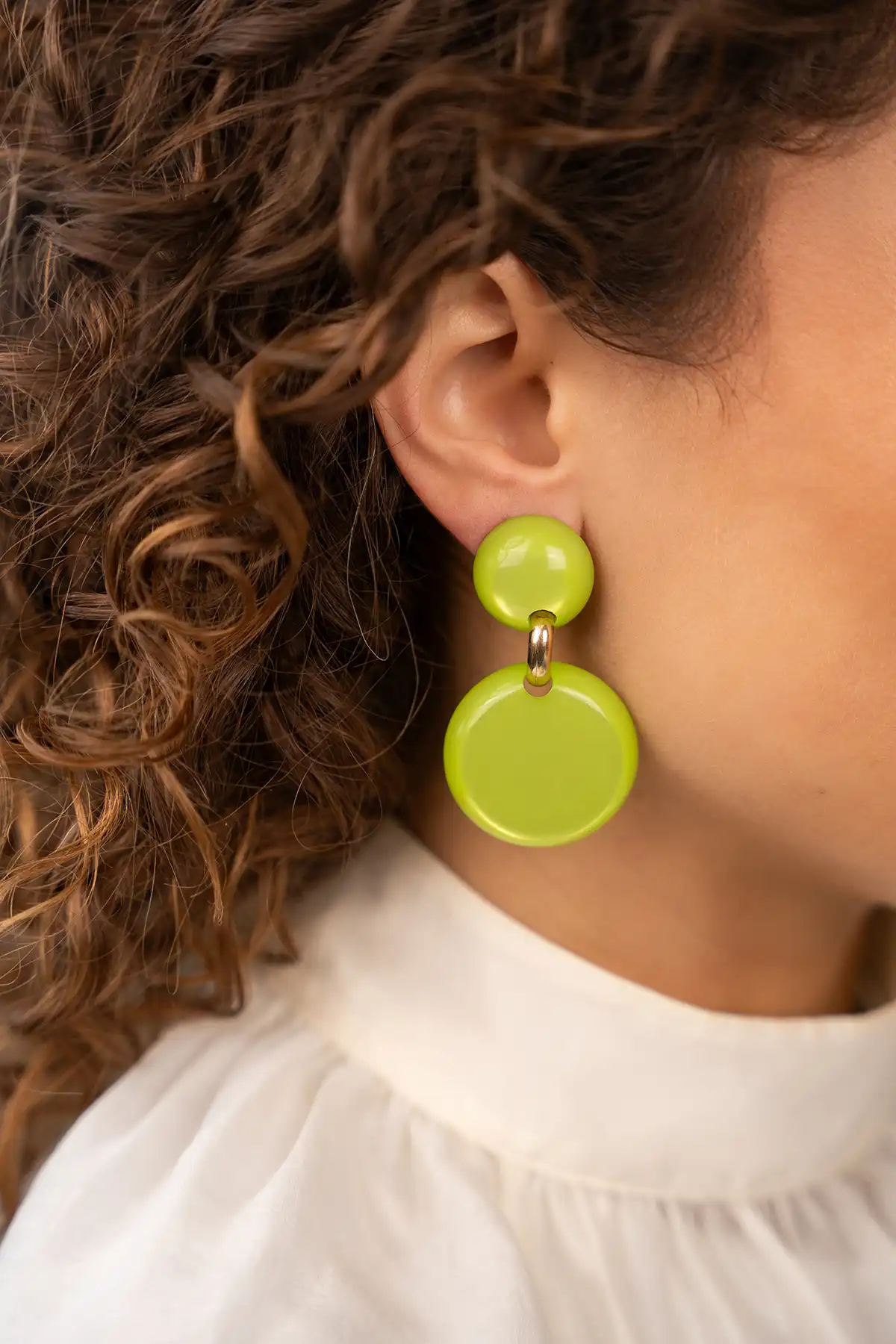 Lott. Gioielli Lime Oorbellen Xenia Rond M