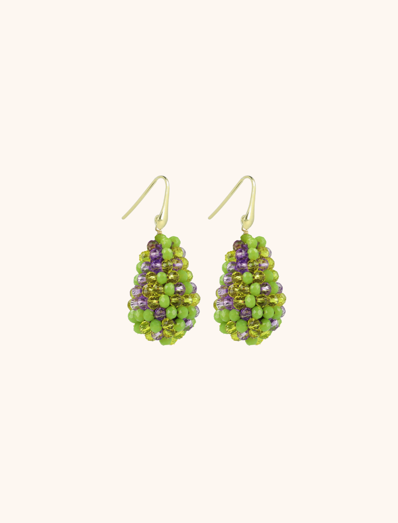 lott. gioielli Lime Purple Mix Oorbellen Amy Cone S