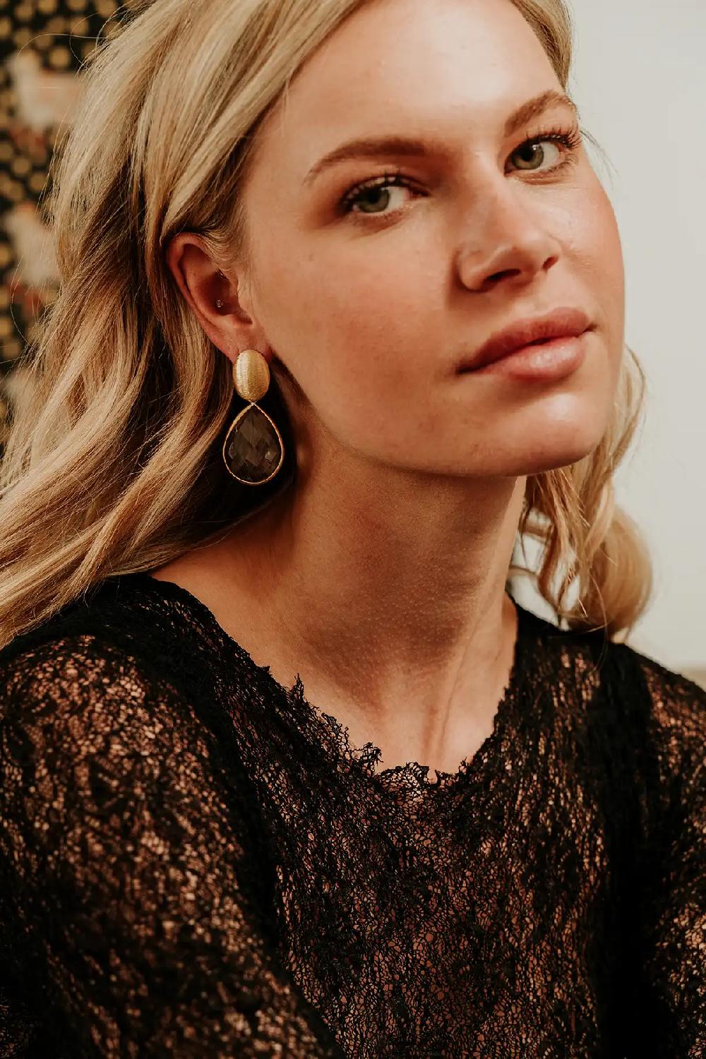 Lott. Gioielli Liver Dust Oorbellen Framed Drop L