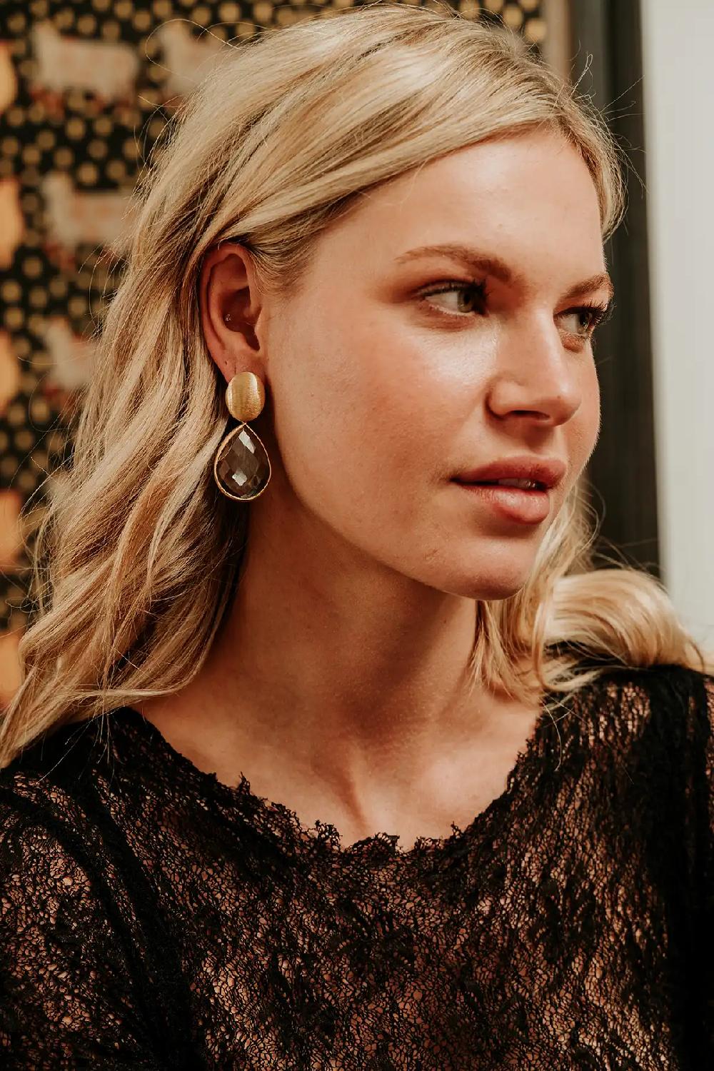 Lott. Gioielli Liver Dust Oorbellen Framed Drop L