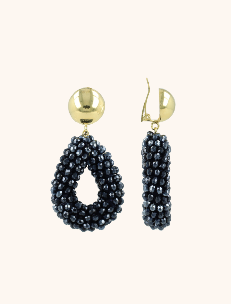 lott. gioielli Metallic Blauwe Oorbellen Druppel S