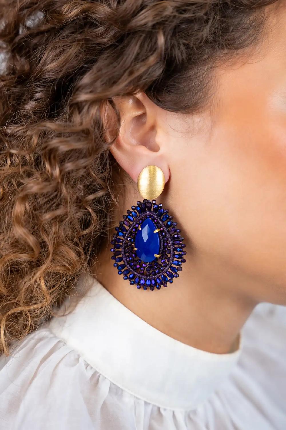 Lott. Gioielli Metallic Purple Oorbellen Lina