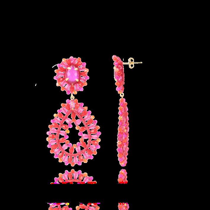 Lott. Gioielli Mixed Fuchsia Oorbellen Apollo