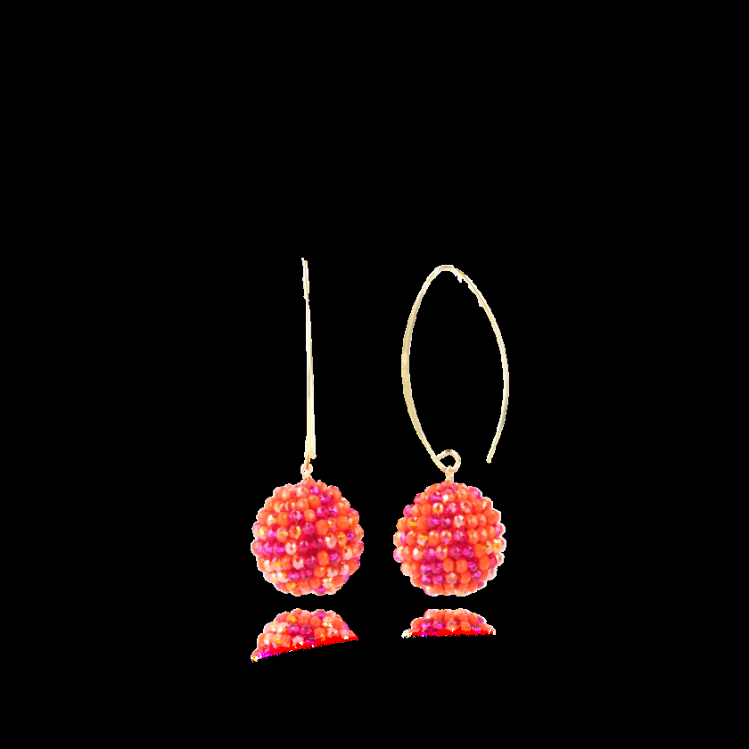 lott. gioielli Mixed Fuchsia Oorbellen Lexi Globe L