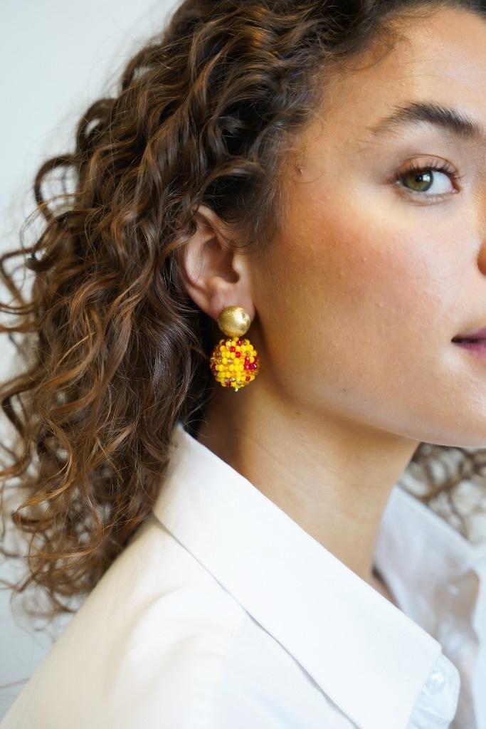 Lott. Gioielli Mixed Gele Oorbellen Lexi Globe L