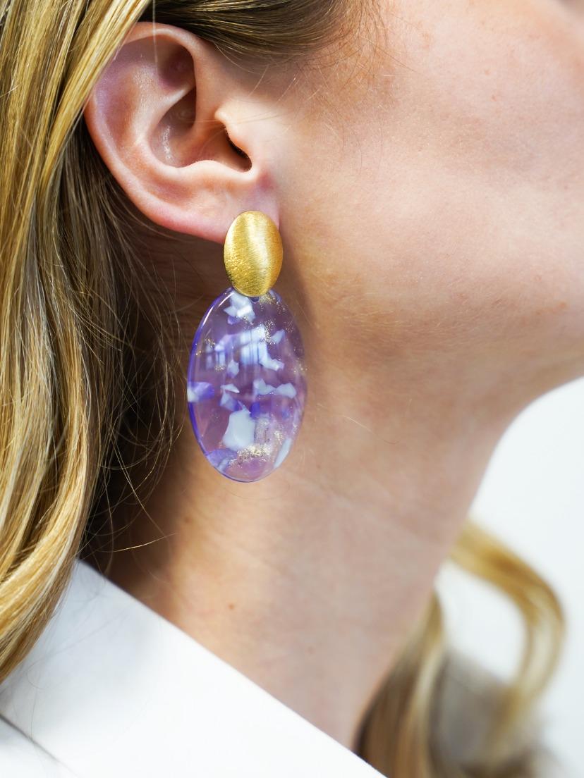 Lott. Gioielli Mixed Lila Oorbellen Celia Bugle L