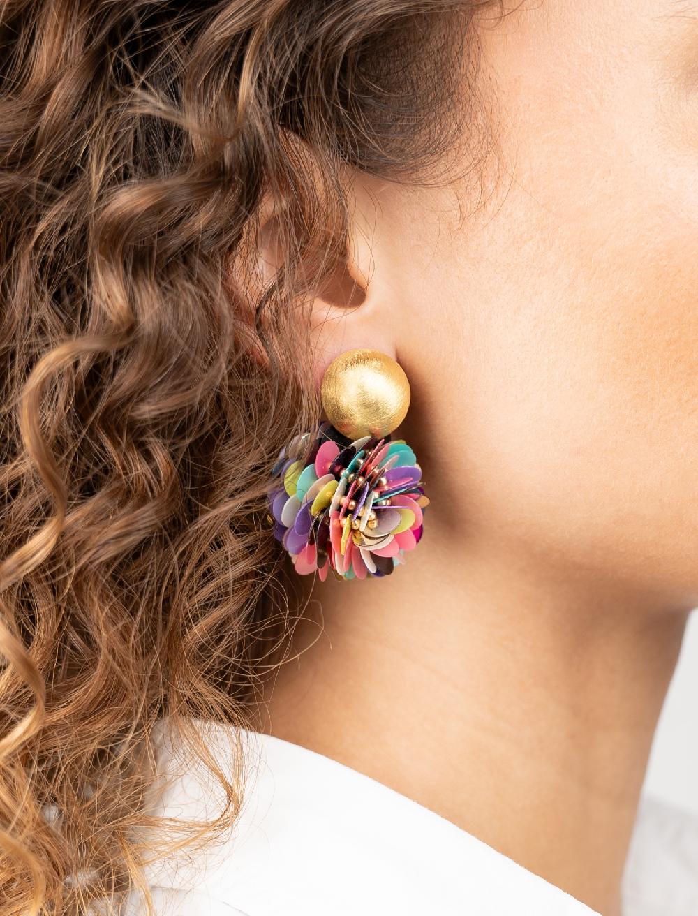 Lott. Gioielli Multi Mix Oorbellen Sequin Globe S