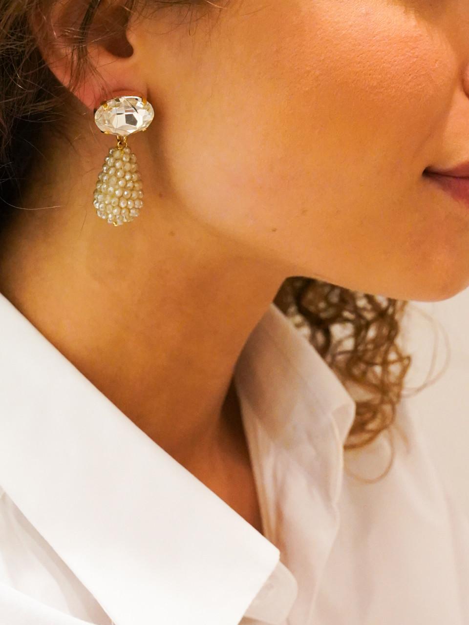 Lott. Gioielli Nude Oorbellen Cone XS Strass