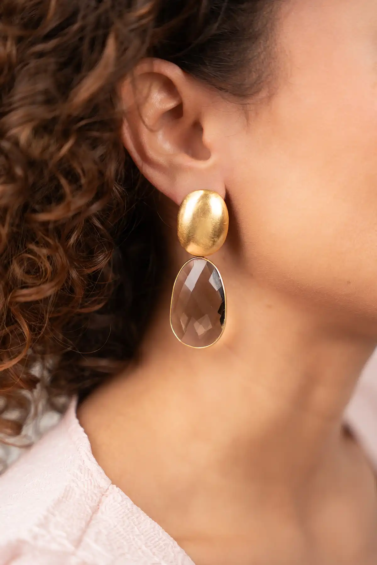 Lott. Gioielli Nude Oorbellen Doris Framed Oval