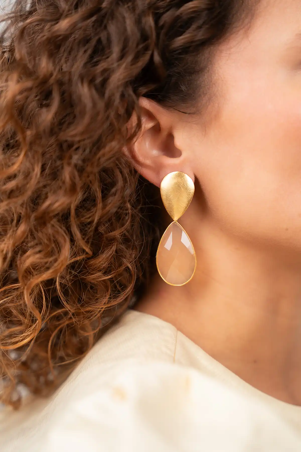 Lott. Gioielli Nude Oorbellen Rae Framed Drop