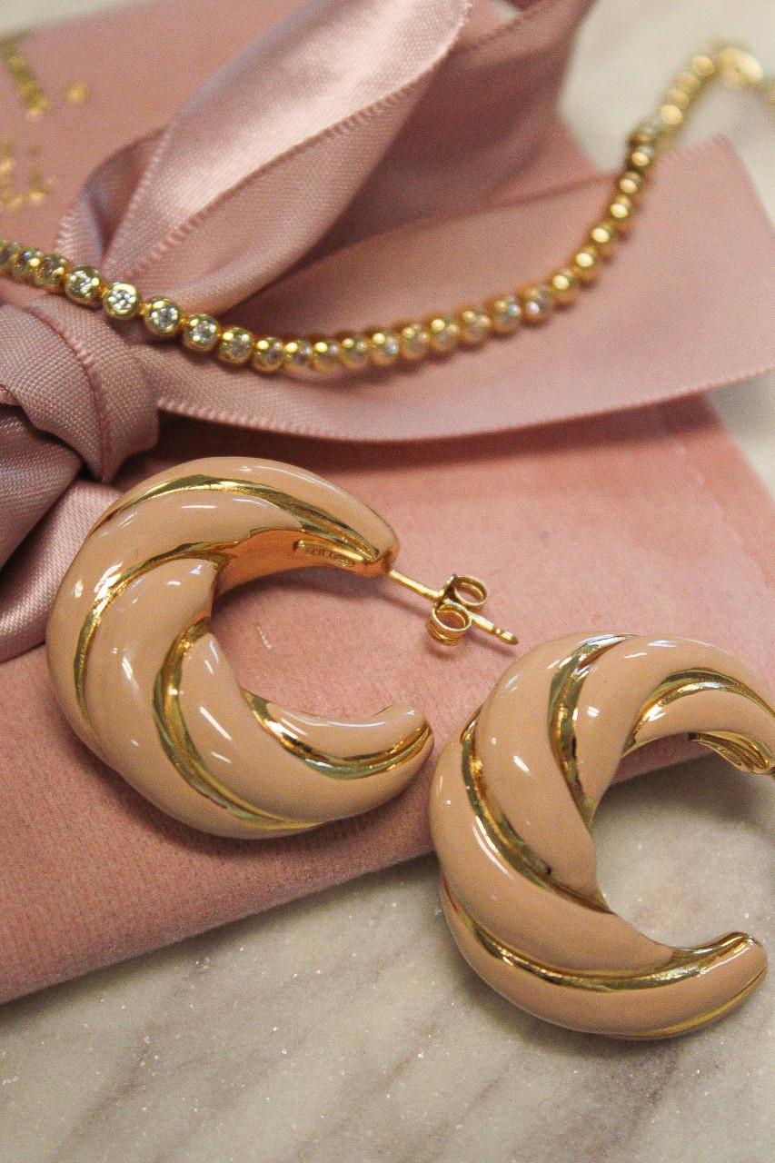 Lott. Gioielli Nude Oorbellen Twist Creole M