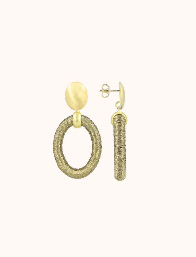 lott. gioielli Old Gold Oorbellen Faye Ovaal S