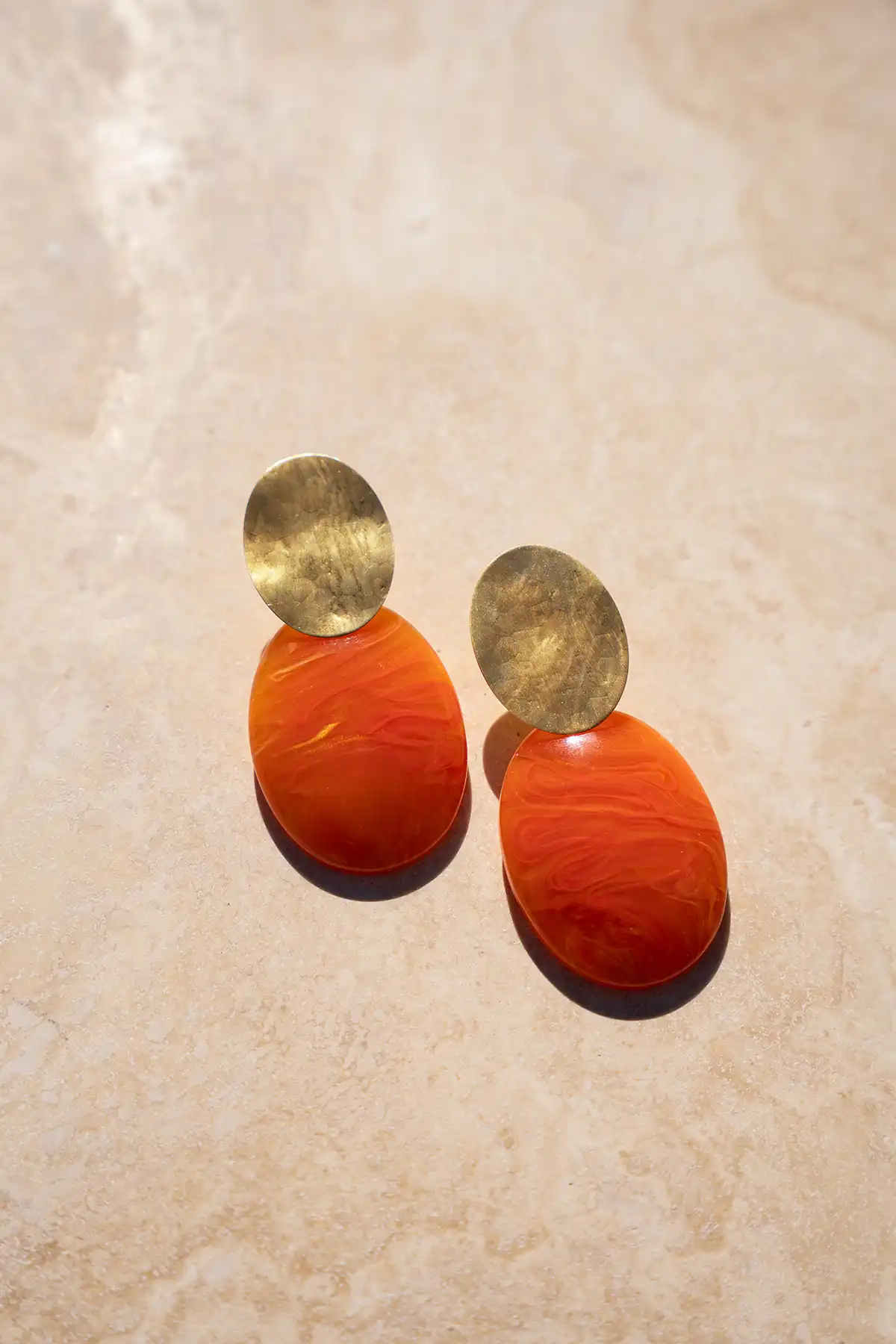 Lott. Gioielli Oranje Oorbellen Sirius Ovaal S Lion