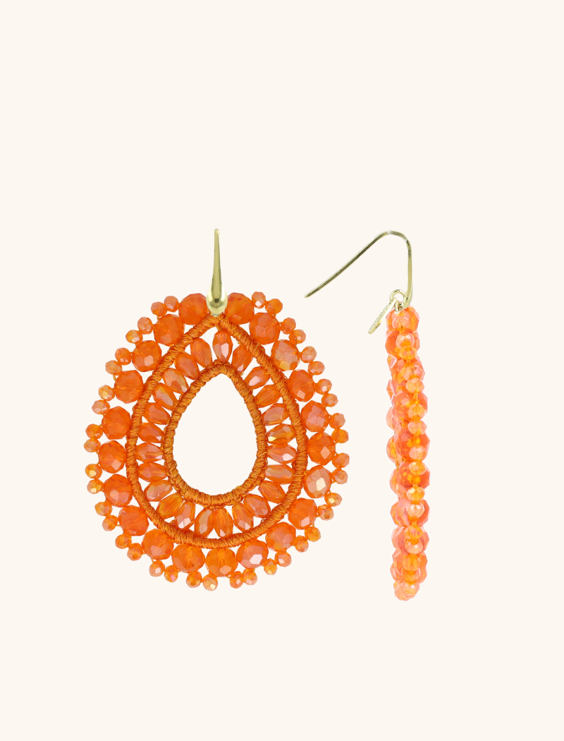 lott. gioielli Oranje oorbellen Vos druppel L