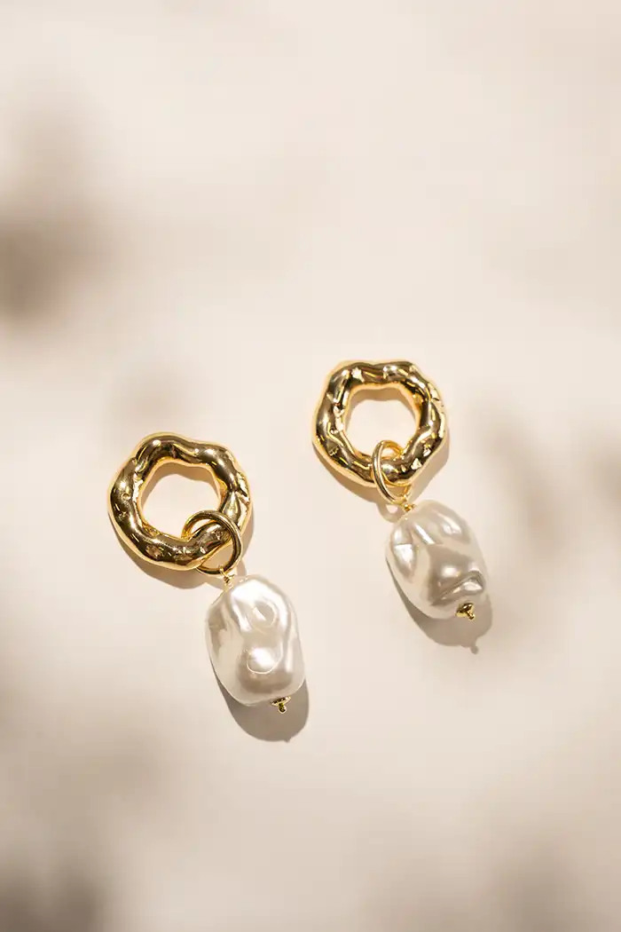 Lott. Gioielli Parel Oorbellen Cirkel Deluxe