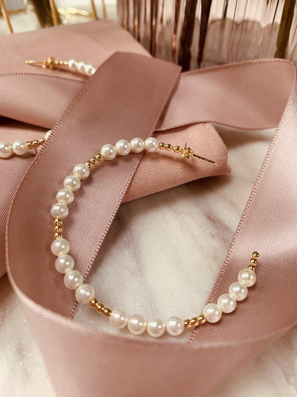 Lott. Gioielli Parel Oorbellen Ella Hoop