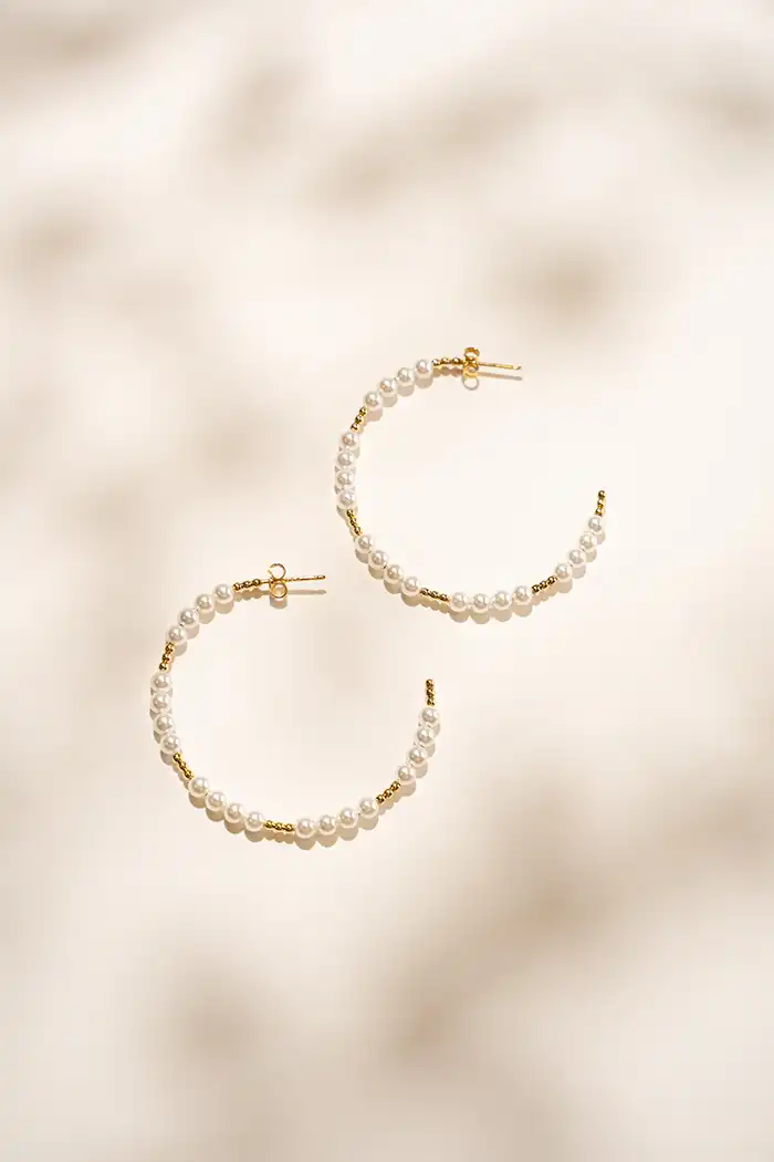 lott. gioielli Parel Oorbellen Ella hoop