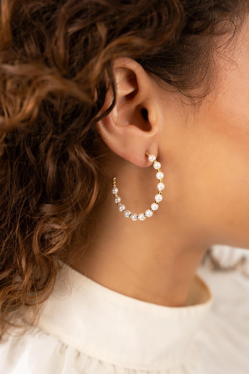 Lott. Gioielli Parel Oorbellen Naomi Hoop