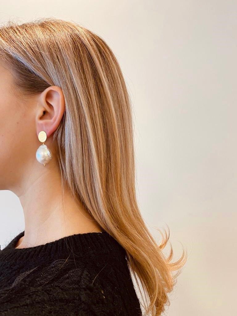 Lott. Gioielli Parel Oorbellen Tear Drop Wild L