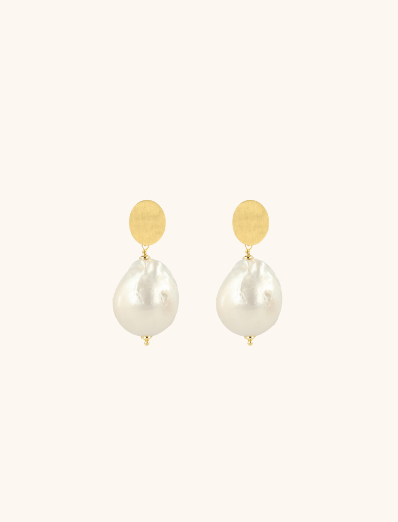 Lott. Gioielli Parel Oorbellen Tear Drop Wild L