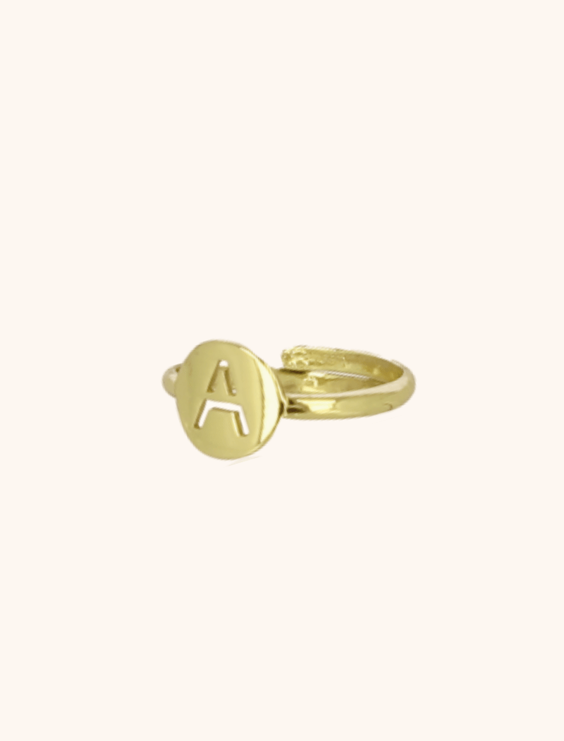 lott. gioielli Ring Initial Small