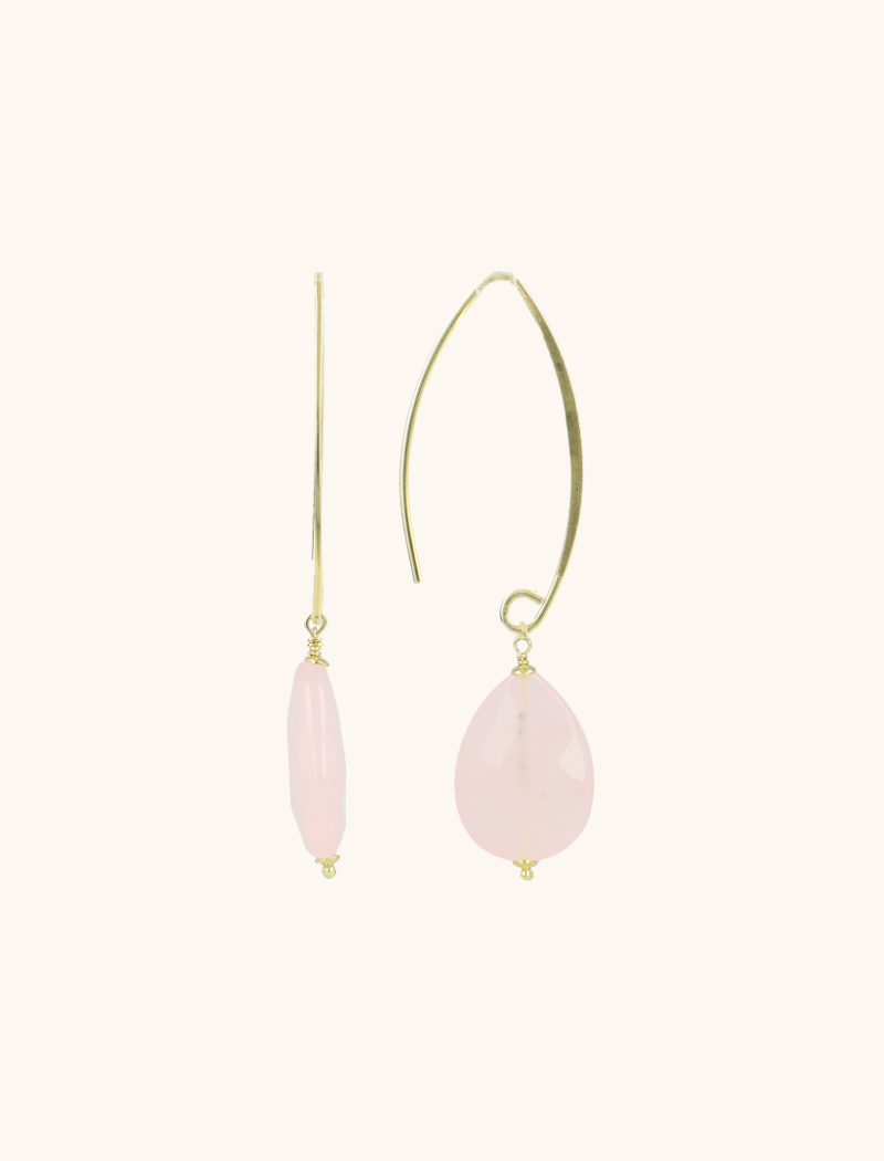 lott. gioielli Rosa Oorbellen Drop M