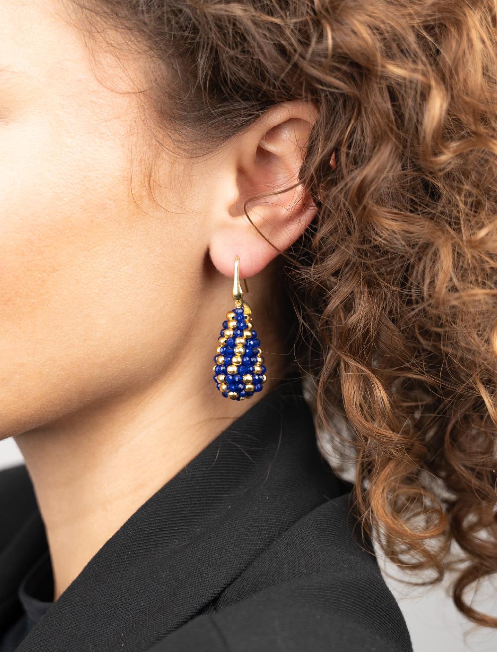 Lott. Gioielli Royal Blauwe Oorbellen Amy Cone S