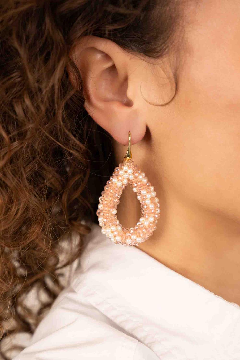 Lott. Gioielli Roze Oorbellen Berry Druppel L