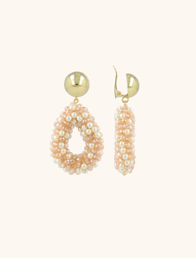 lott. gioielli Roze Oorbellen Berry Druppel S Clip